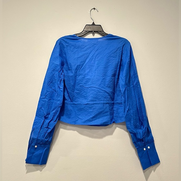 Frame long sleeves empire waist crop top, size M - Picture 6 of 10